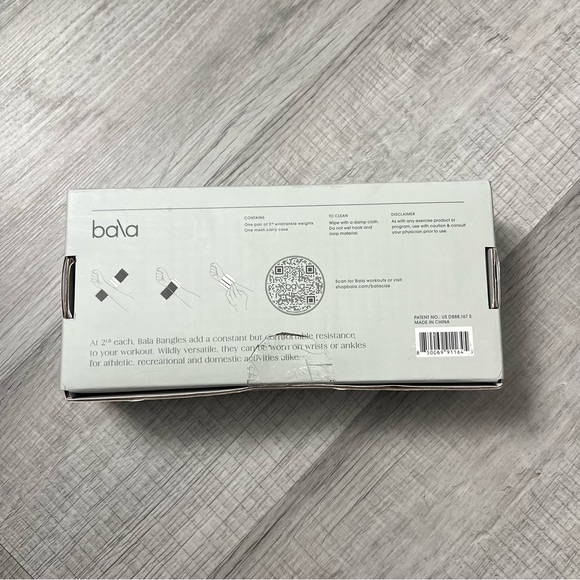 NEW BALA 2 Pound Bangles in Bone White Wrist Weights Pilates Yoga Viral - Picture 8 of 13